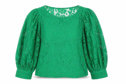 Womens UK Size S Zara Green Basic Blouse