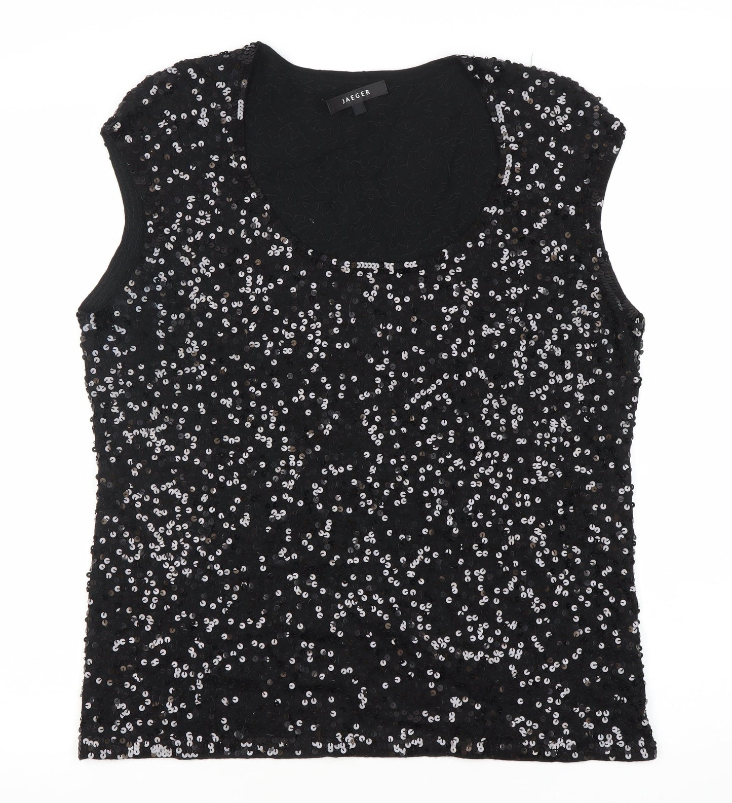Womens UK Size XL Jaeger Black Basic Tank