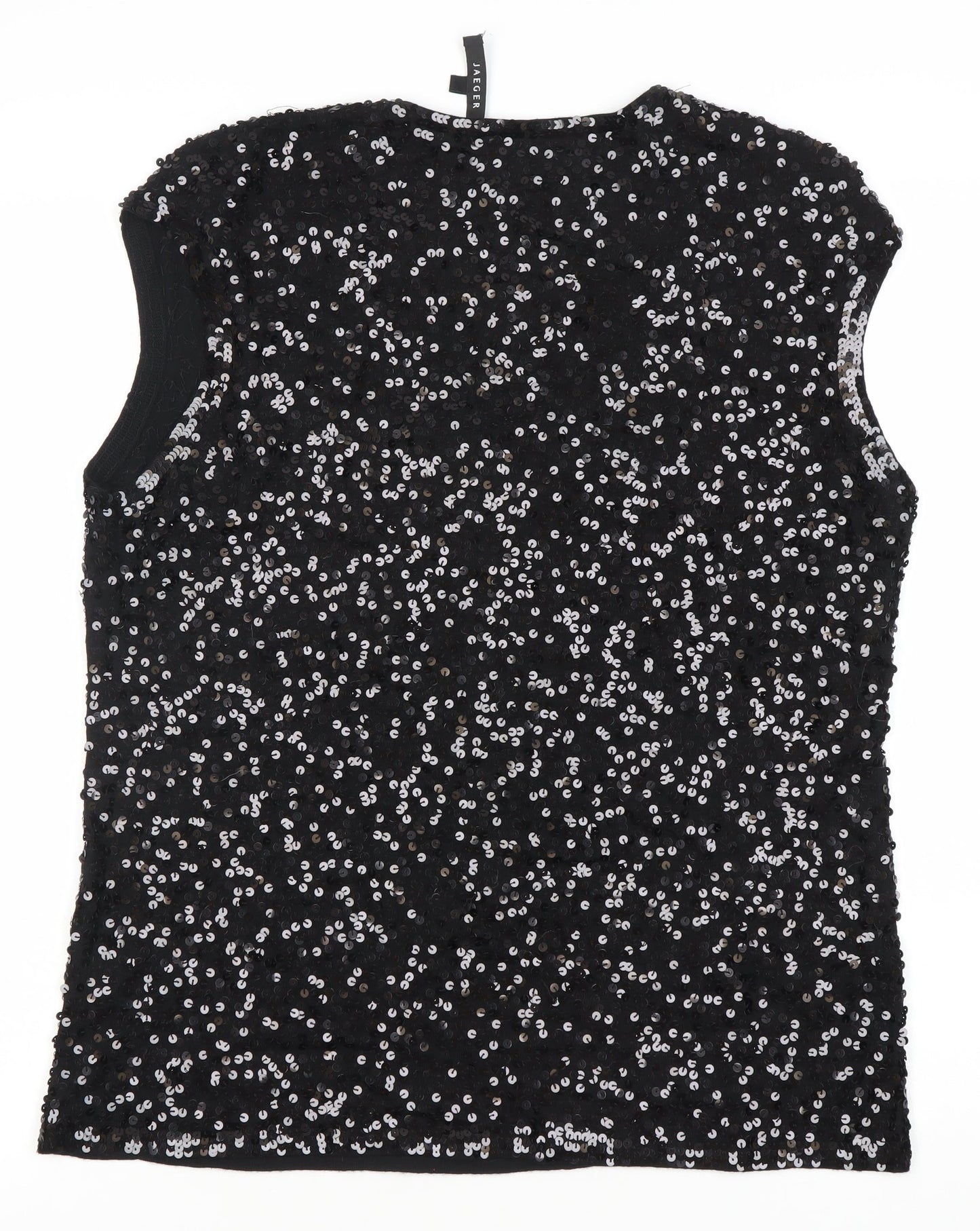 Womens UK Size XL Jaeger Black Basic Tank