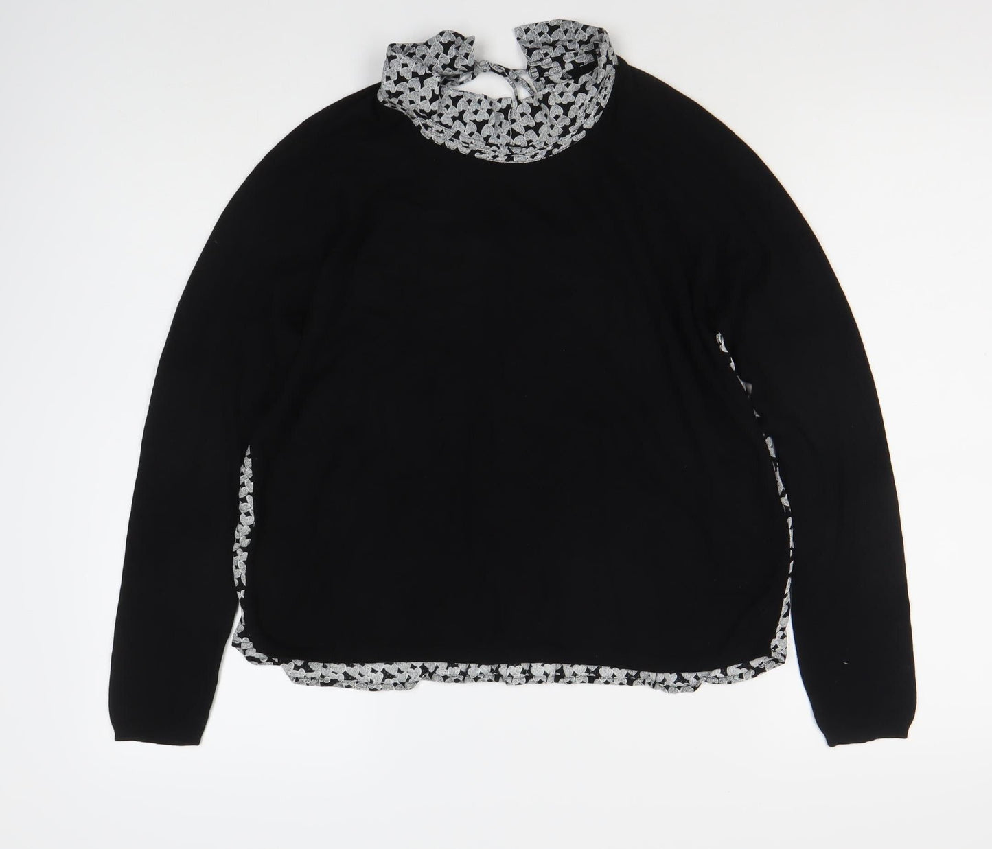 Womens UK Size L Kookai Black Basic Blouse