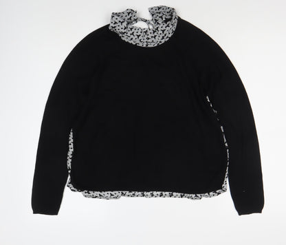 Womens UK Size L Kookai Black Basic Blouse