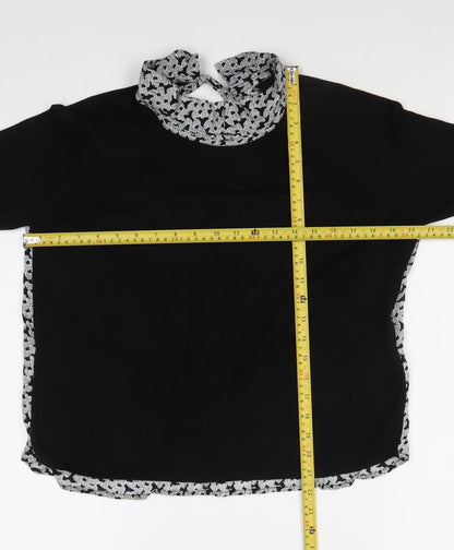 Womens UK Size L Kookai Black Basic Blouse