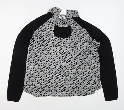 Womens UK Size L Kookai Black Basic Blouse