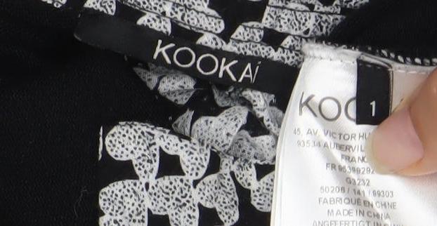 Womens UK Size L Kookai Black Basic Blouse