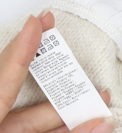 Womens UK Size 8 River Island Ivory Pullover Jumper