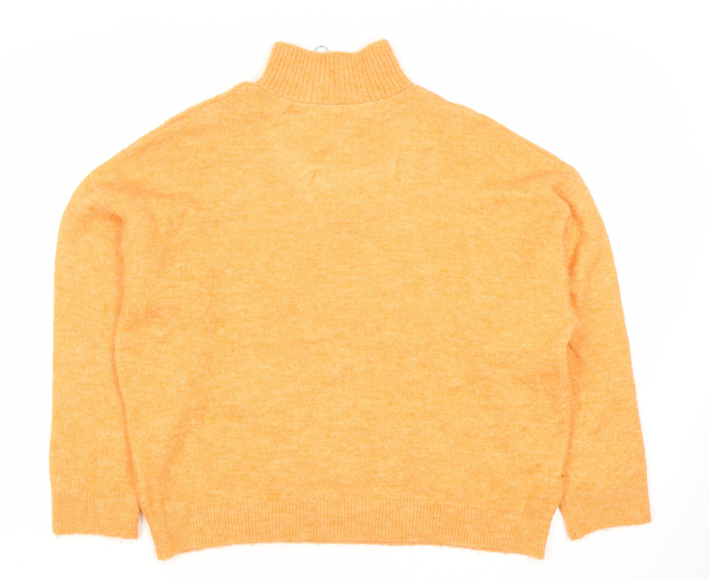 Womens UK Size M MNG Orange Full Zip Jumper