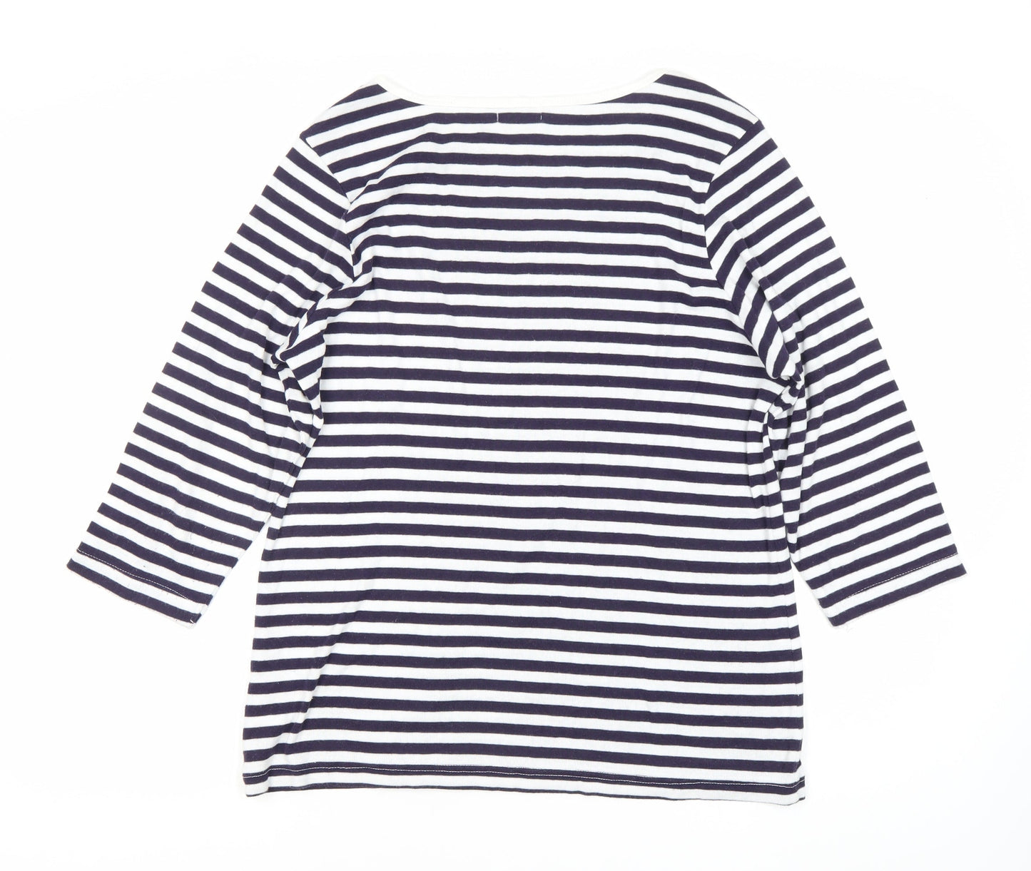 Special Collection Women’s Blue Striped Nautical T-Shirt Size 16