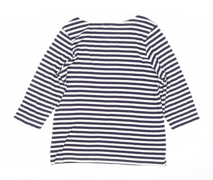 Special Collection Women’s Blue Striped Nautical T-Shirt Size 16