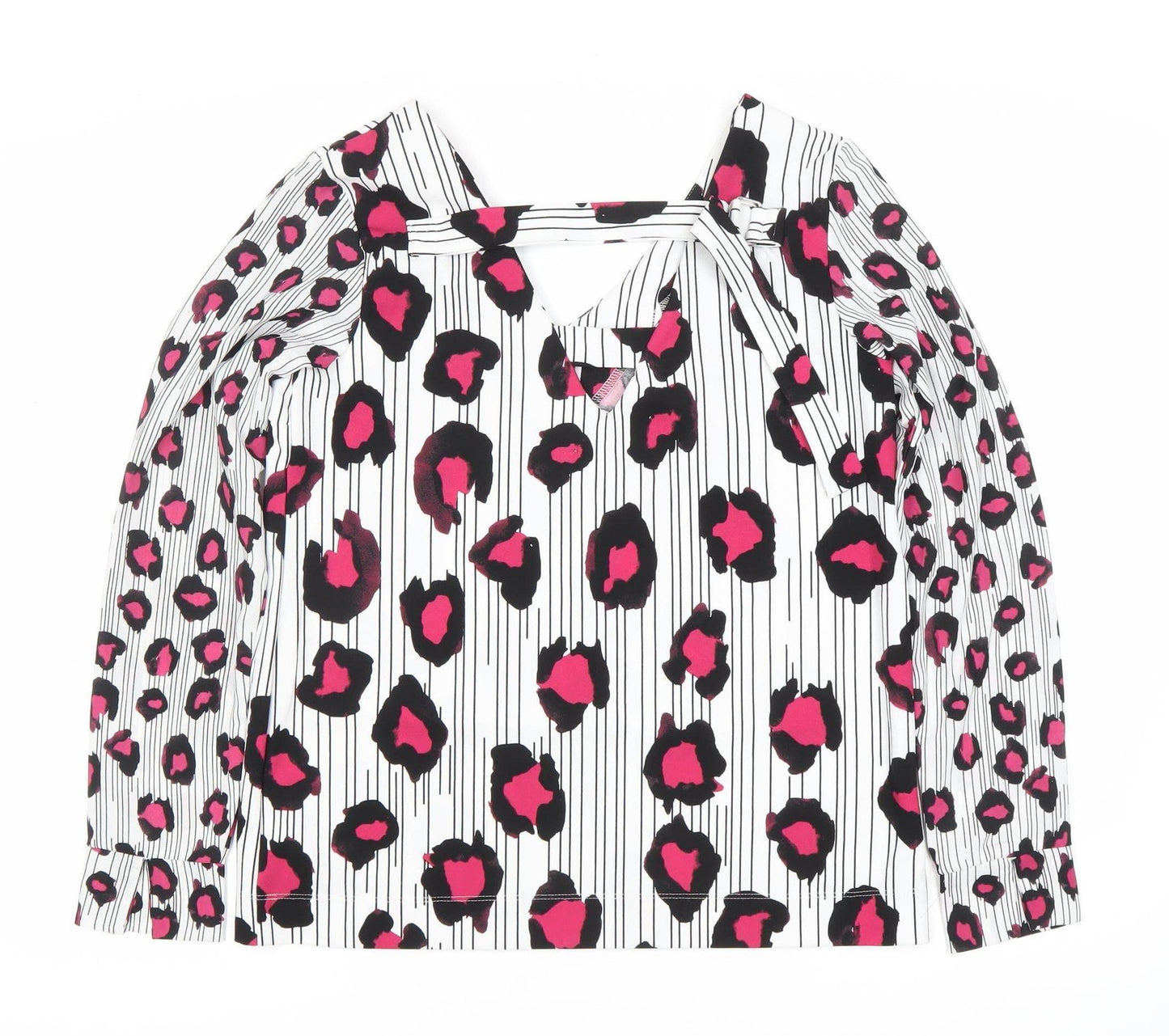Womens UK Size 10 NEXT Multicoloured Basic Blouse