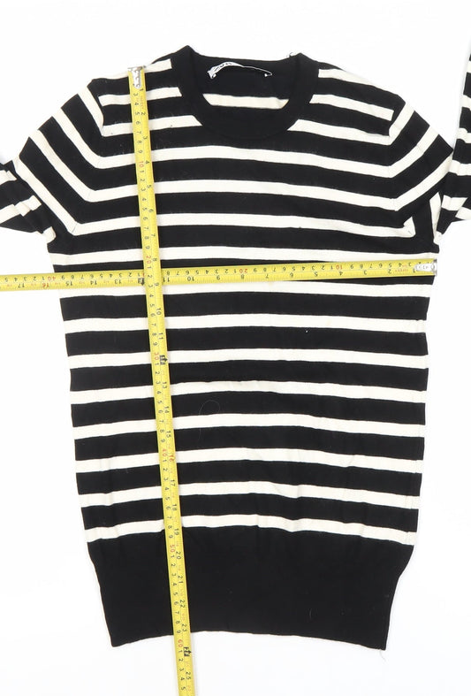 Womens UK Size M Zara Black Pullover Jumper