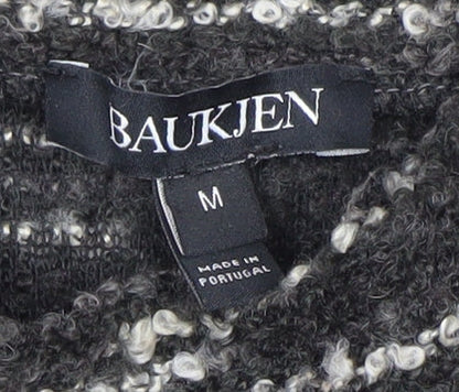 Baukjen Womens Black Mock Neck Pullover Jumper Size M Knit Long Sleeve
