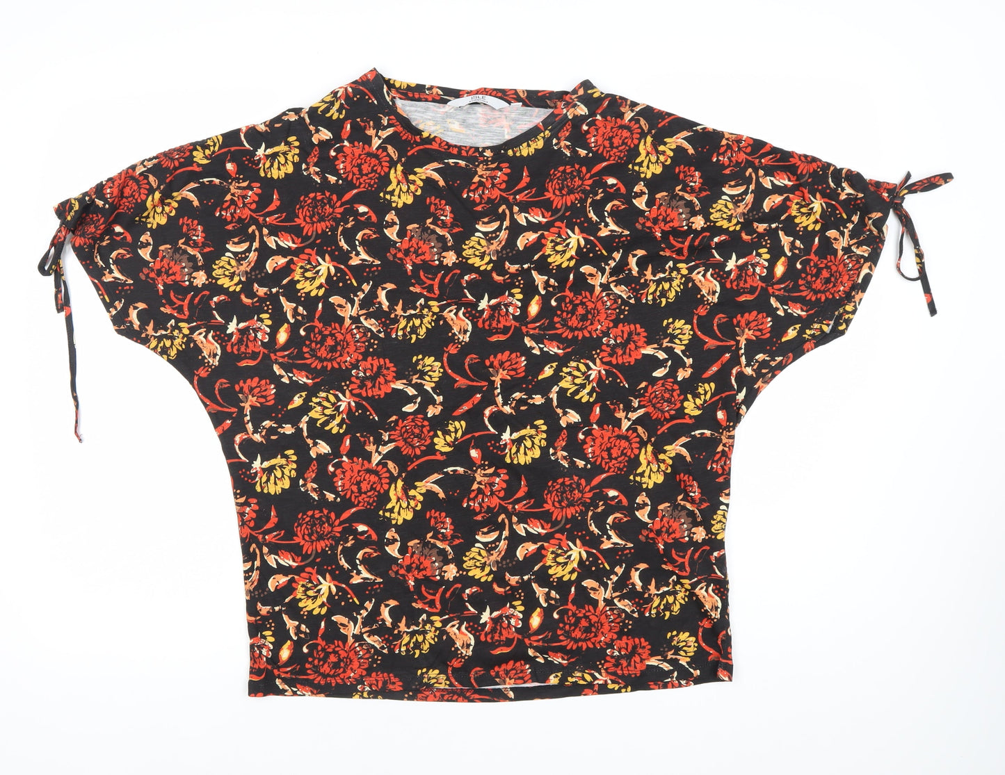 Womens UK Size S ISLE Essentials Multicoloured Basic T-Shirt