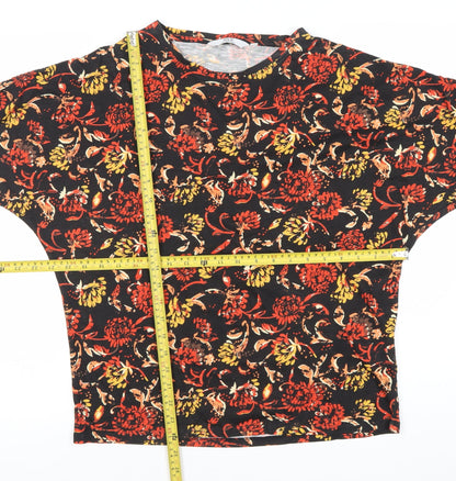 Womens UK Size S ISLE Essentials Multicoloured Basic T-Shirt