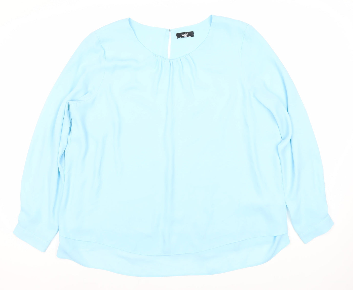 Womens UK Size XL Wallis Blue Basic Blouse