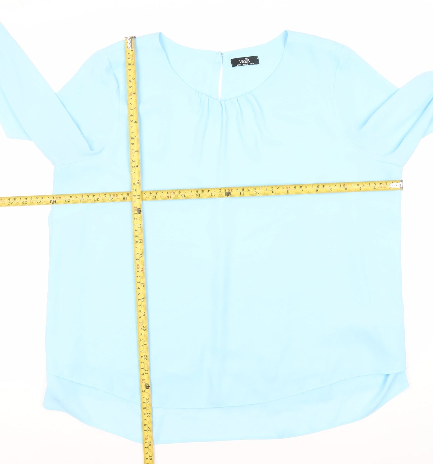 Womens UK Size XL Wallis Blue Basic Blouse