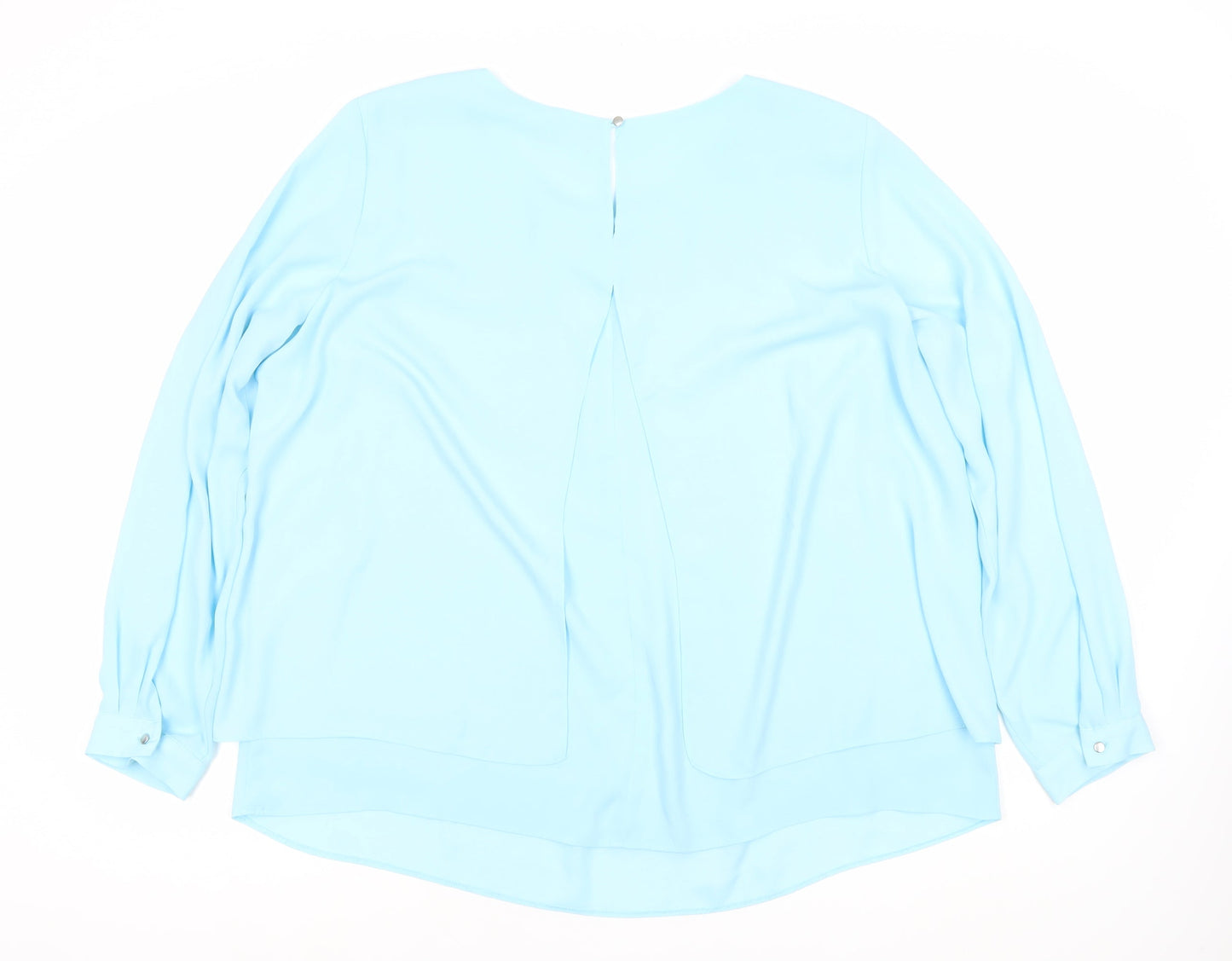 Womens UK Size XL Wallis Blue Basic Blouse
