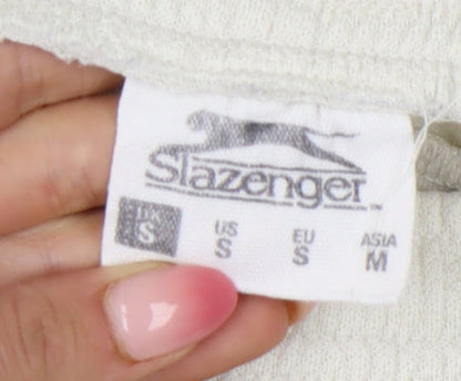 Slazenger Men’s Ivory S Jogger Trousers Polyester Sportswear