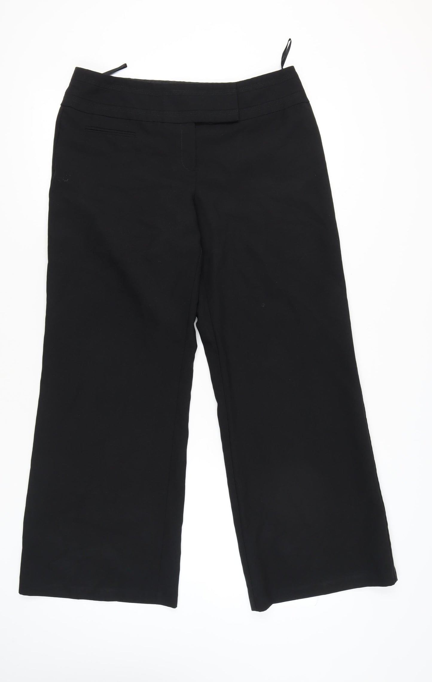 E-vie Collection Women's Black Size 14 Straight Leg Trousers