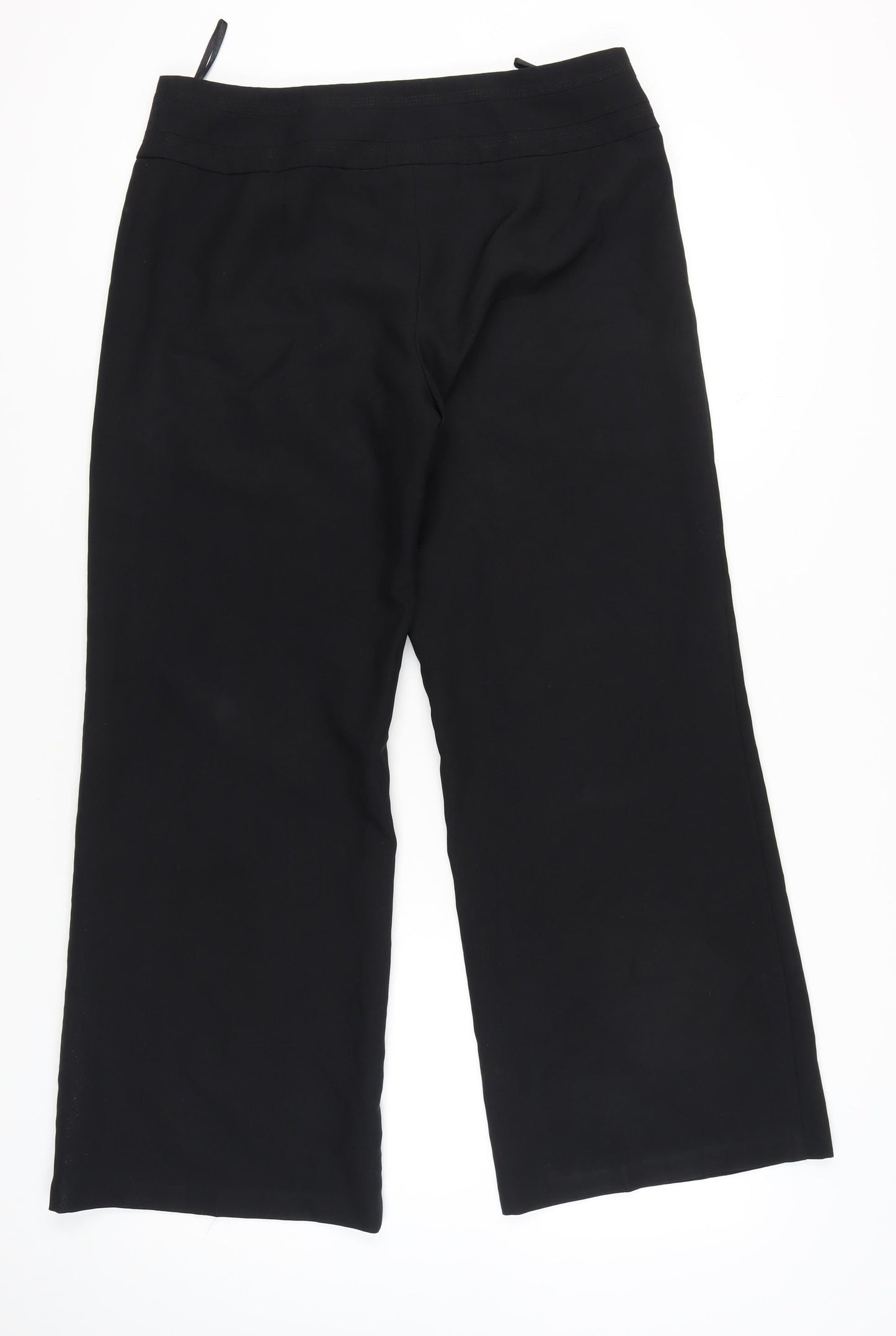 E-vie Collection Women's Black Size 14 Straight Leg Trousers