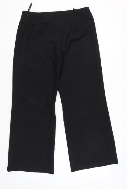 E-vie Collection Women's Black Size 14 Straight Leg Trousers