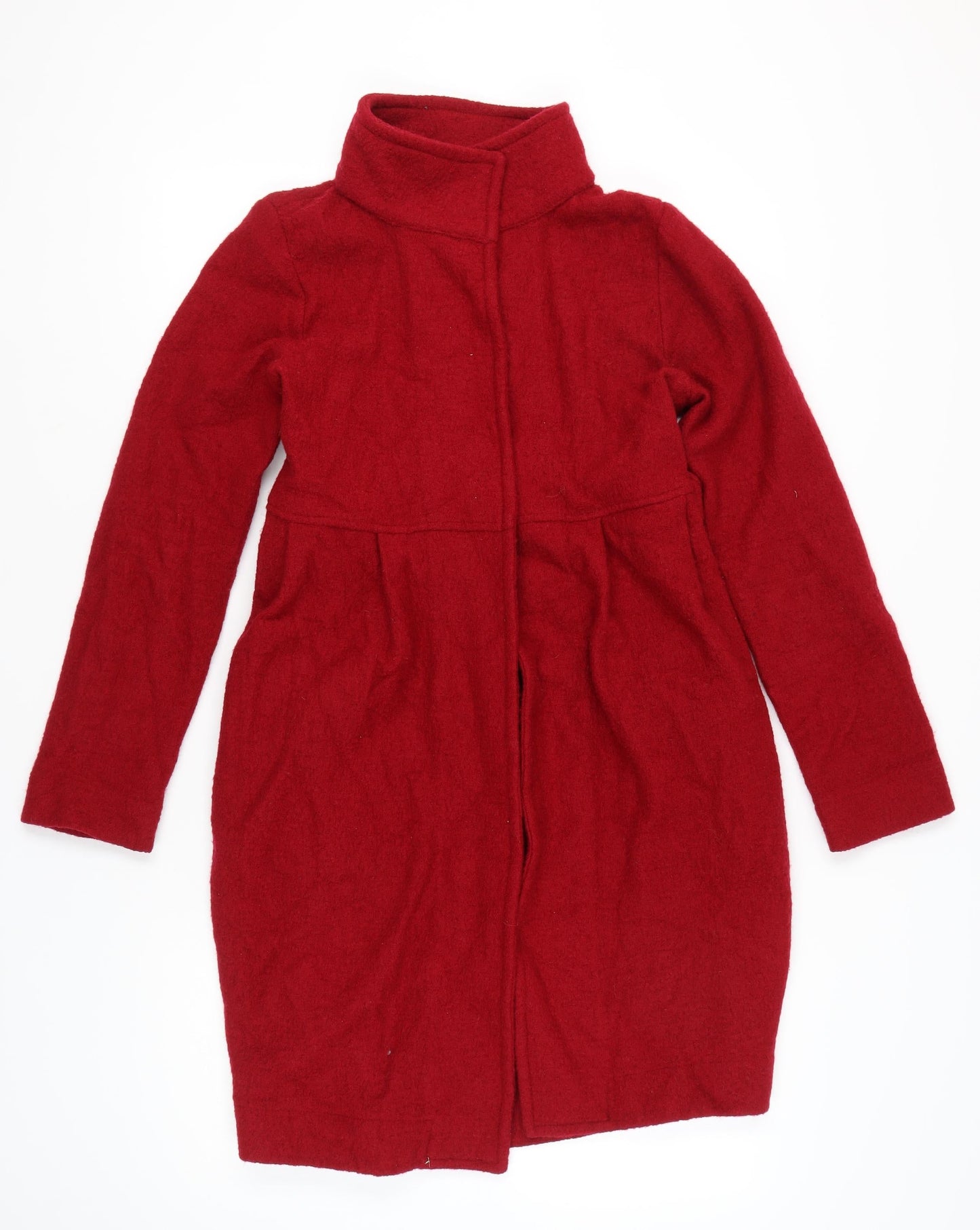 Womens UK Size 12 Zara Red Overcoat