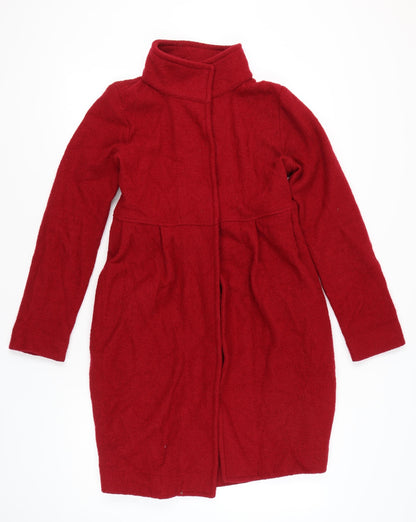 Womens UK Size 12 Zara Red Overcoat