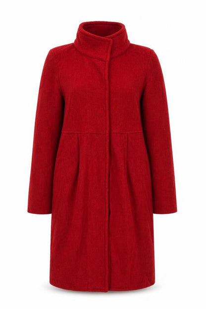 Womens UK Size 12 Zara Red Overcoat