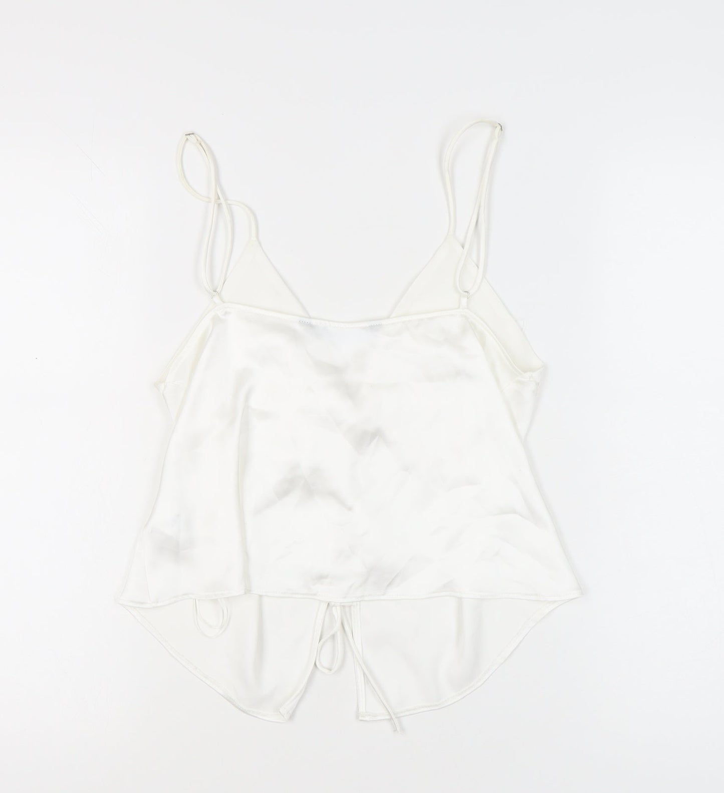 Womens UK Size 12 Zara White Camisole Camisole