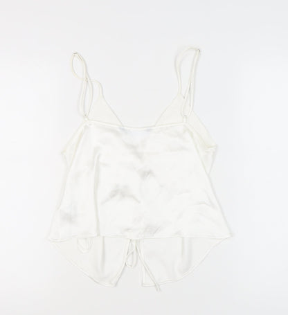Womens UK Size 12 Zara White Camisole Camisole