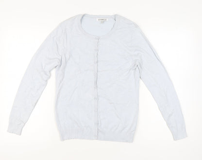 Womens UK Size S Annabelle Blue Cardigan Jumper