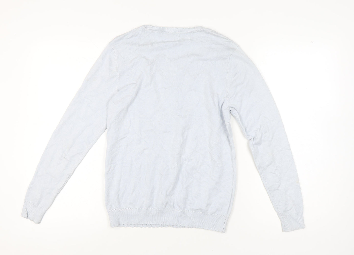 Womens UK Size S Annabelle Blue Cardigan Jumper