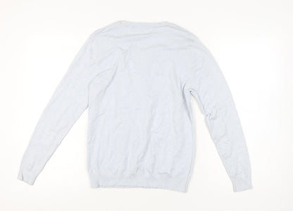 Womens UK Size S Annabelle Blue Cardigan Jumper