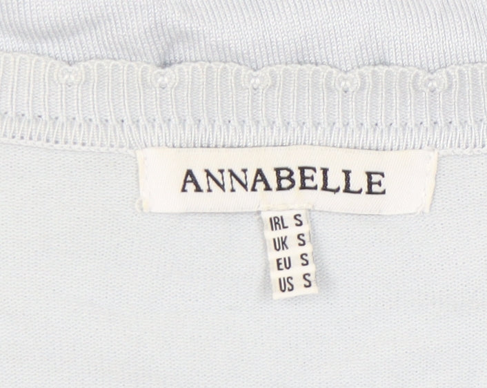 Womens UK Size S Annabelle Blue Cardigan Jumper