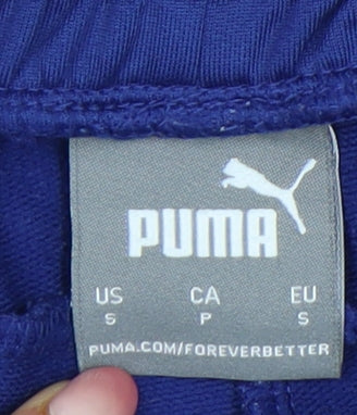 Puma Men's Blue Joggers S Regular Fit Tapered Sports Trousers