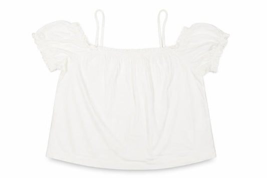 Womens UK Size L H&M White Peasant Blouse