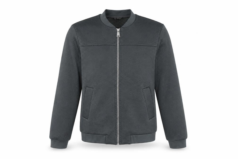 Womens UK Size 8 Topshop Grey Bomber Jacket