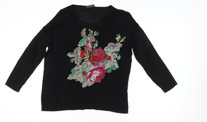 Womens UK Size 8 Marks and Spencer Black Pullover Jumper