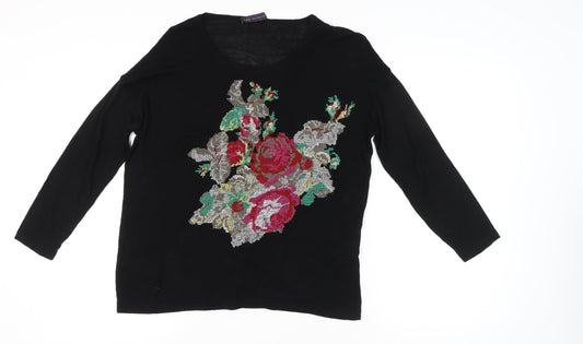 Womens UK Size 8 Marks and Spencer Black Pullover Jumper