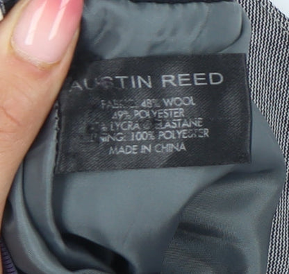 Austin Reed Women’s Grey Wool Blend Pencil Skirt Size 8 Knee Length Workwear