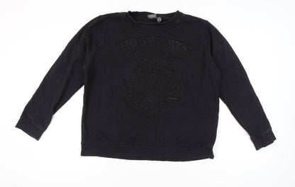 Womens UK Size XL Harry Potter Black Pullover Sweatshirt