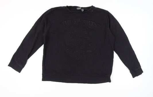 Womens UK Size XL Harry Potter Black Pullover Sweatshirt