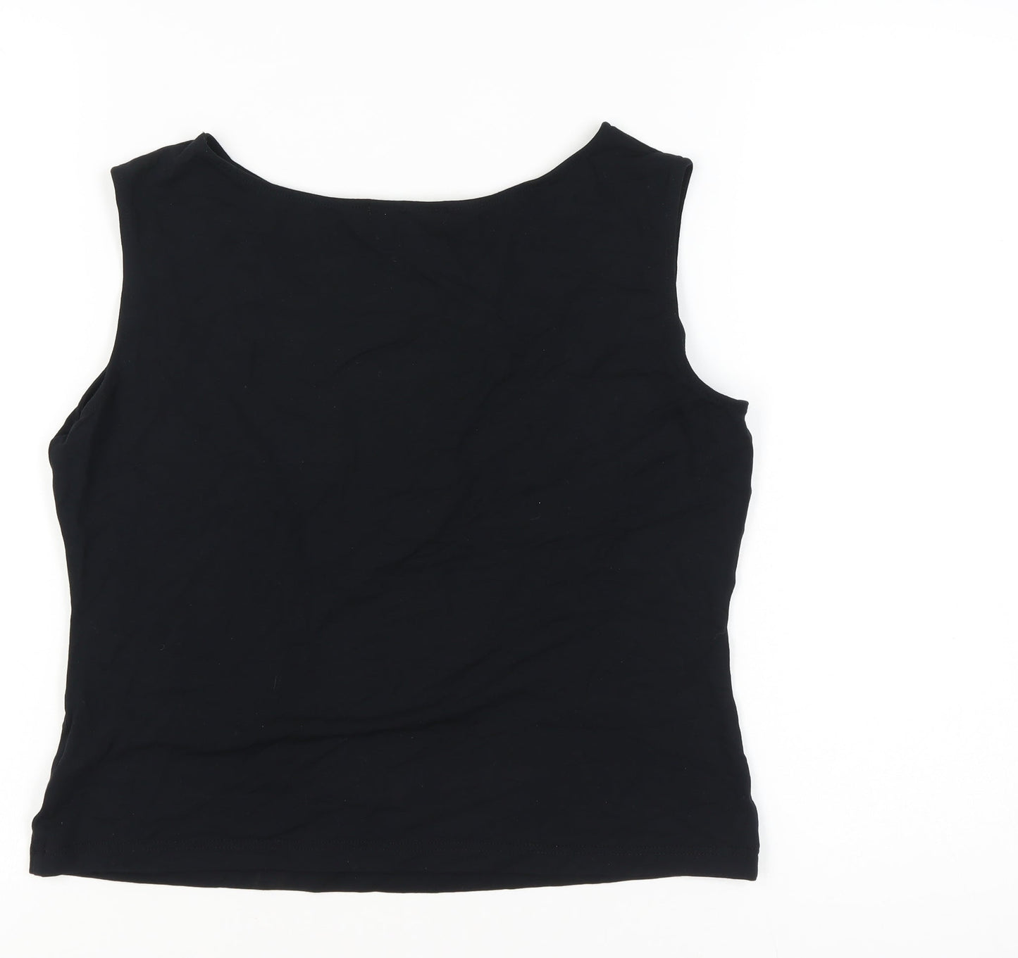 Womens UK Size 14 Marks and Spencer Black Basic Tank
