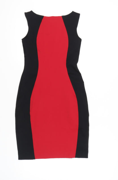 Cynthia Rowley Women’s Red & Black Bodycon Dress Size 8