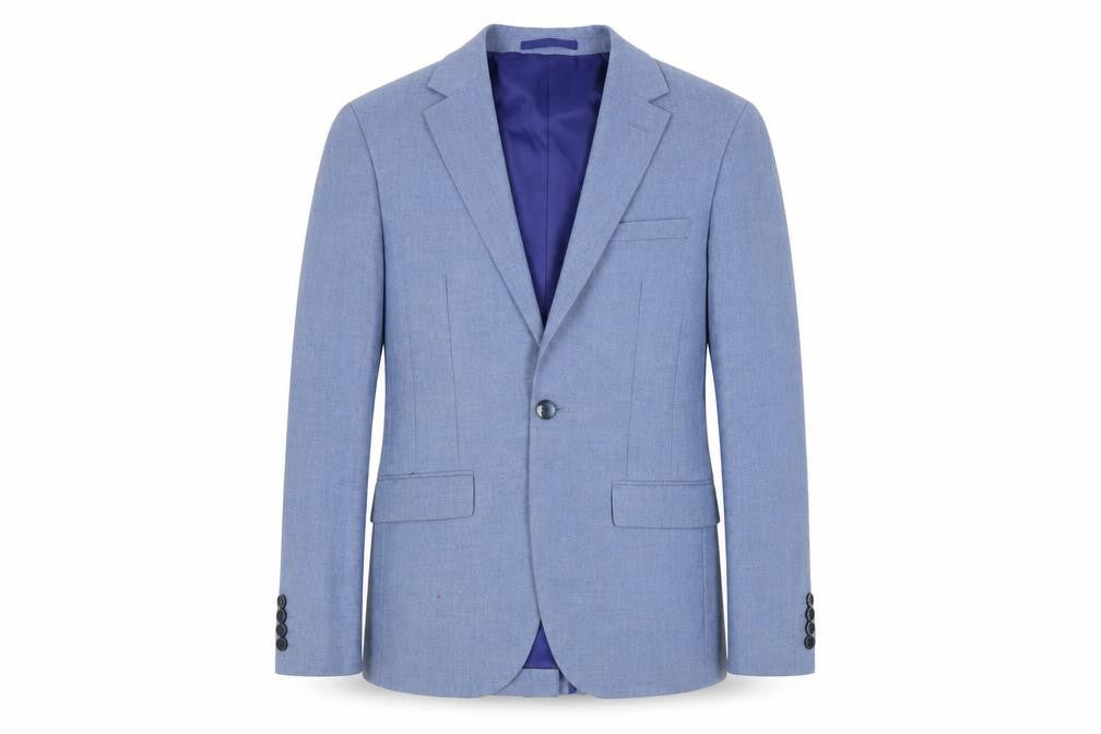 Mens UK Size 36 Moss London Regular Blue Suit Jacket