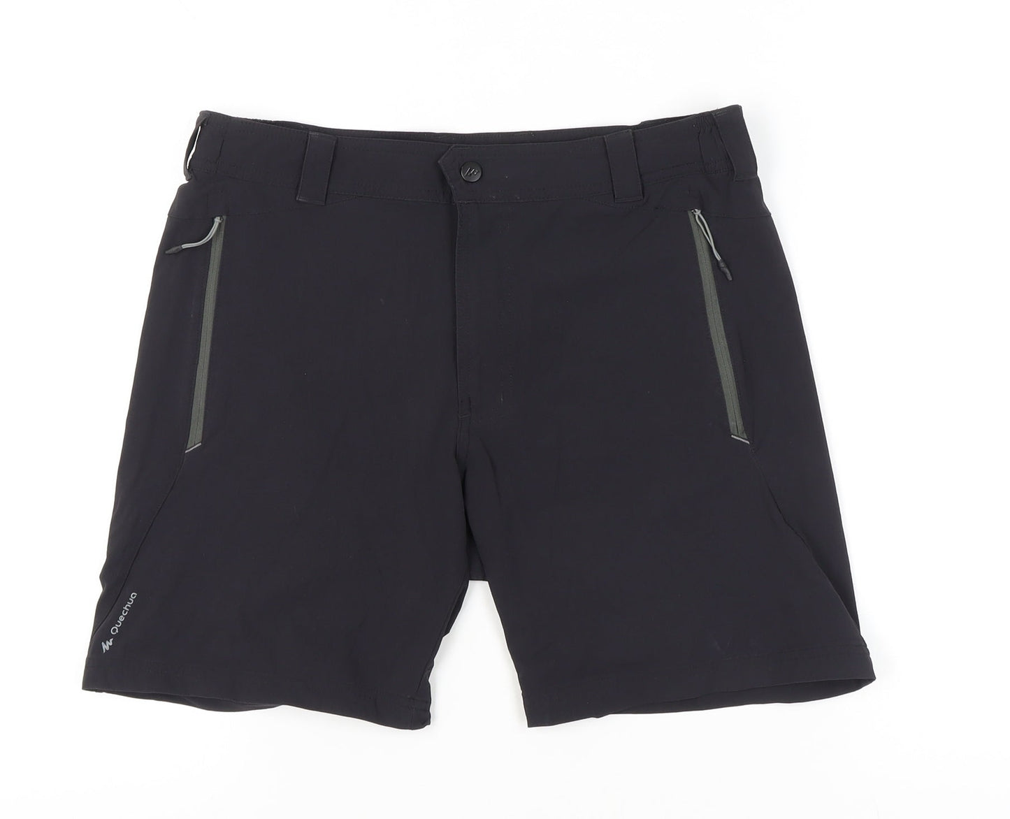 Quechua Men’s Black M Cargo Shorts Outdoor Lightweight Quick Dry