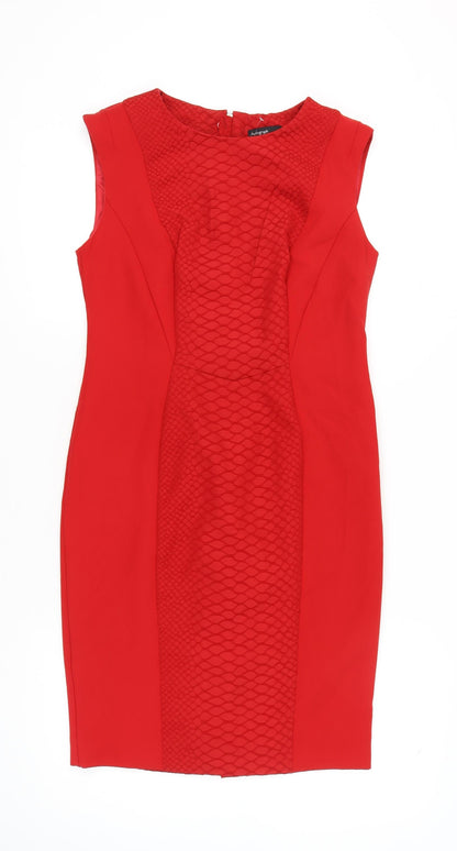 Marks and Spencer Women’s Red Sheath Knee Length Dress Size 12