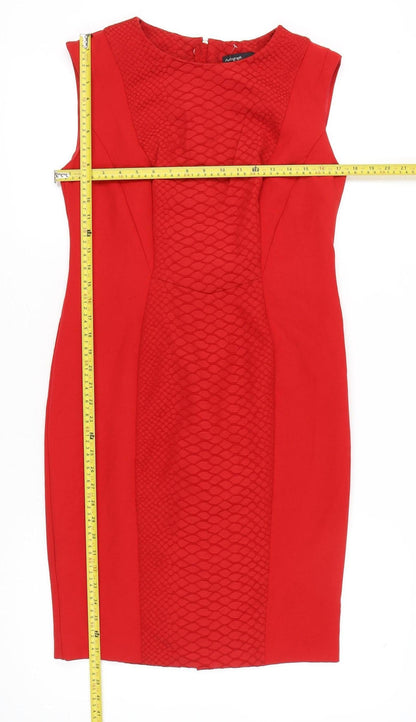 Marks and Spencer Women’s Red Sheath Knee Length Dress Size 12