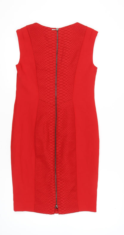 Marks and Spencer Women’s Red Sheath Knee Length Dress Size 12