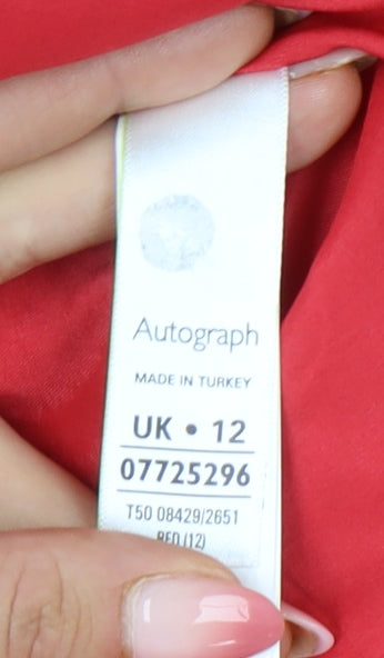 Marks and Spencer Women’s Red Sheath Knee Length Dress Size 12