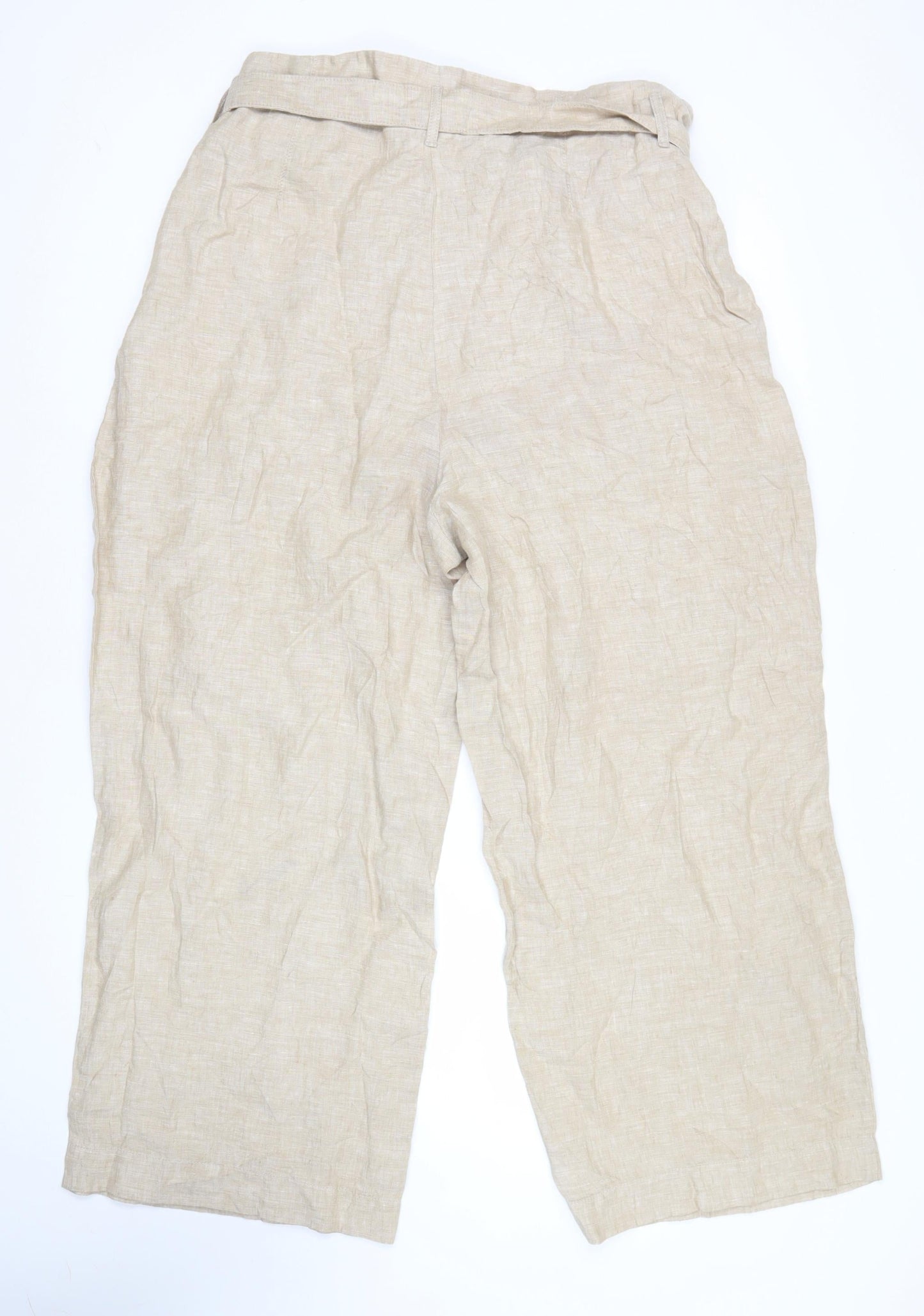 Womens UK Size 20 Marks and Spencer Regular Fit Casual Travel Beige Trousers